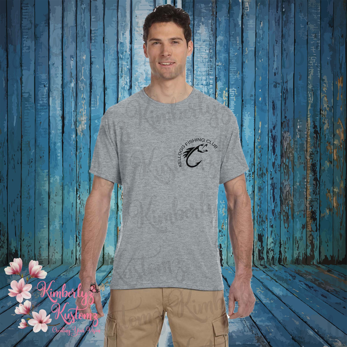 Kellogg Fishing Club ~ short sleeve gray t-shirt – Kimberlyz Kustomz