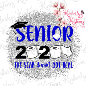 Senior 2020 PNG Sublimation Design ~ Digital File ~