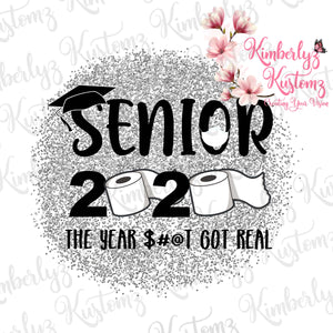 Senior 2020 PNG Sublimation Design ~ Digital File ~