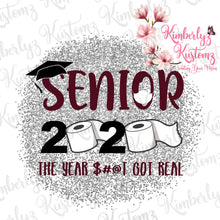 Load image into Gallery viewer, SENIOR 2020  Sublimation Transfer