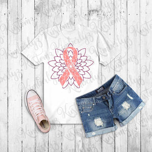 Breast Cancer Awareness T-shirt - White - Plus Size