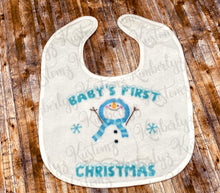 Load image into Gallery viewer, Baby&#39;s 1st Christmas Bib