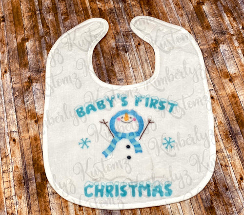 Baby's 1st Christmas Bib