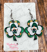 Load image into Gallery viewer, Saint Patrick’s Day Clover Earrings