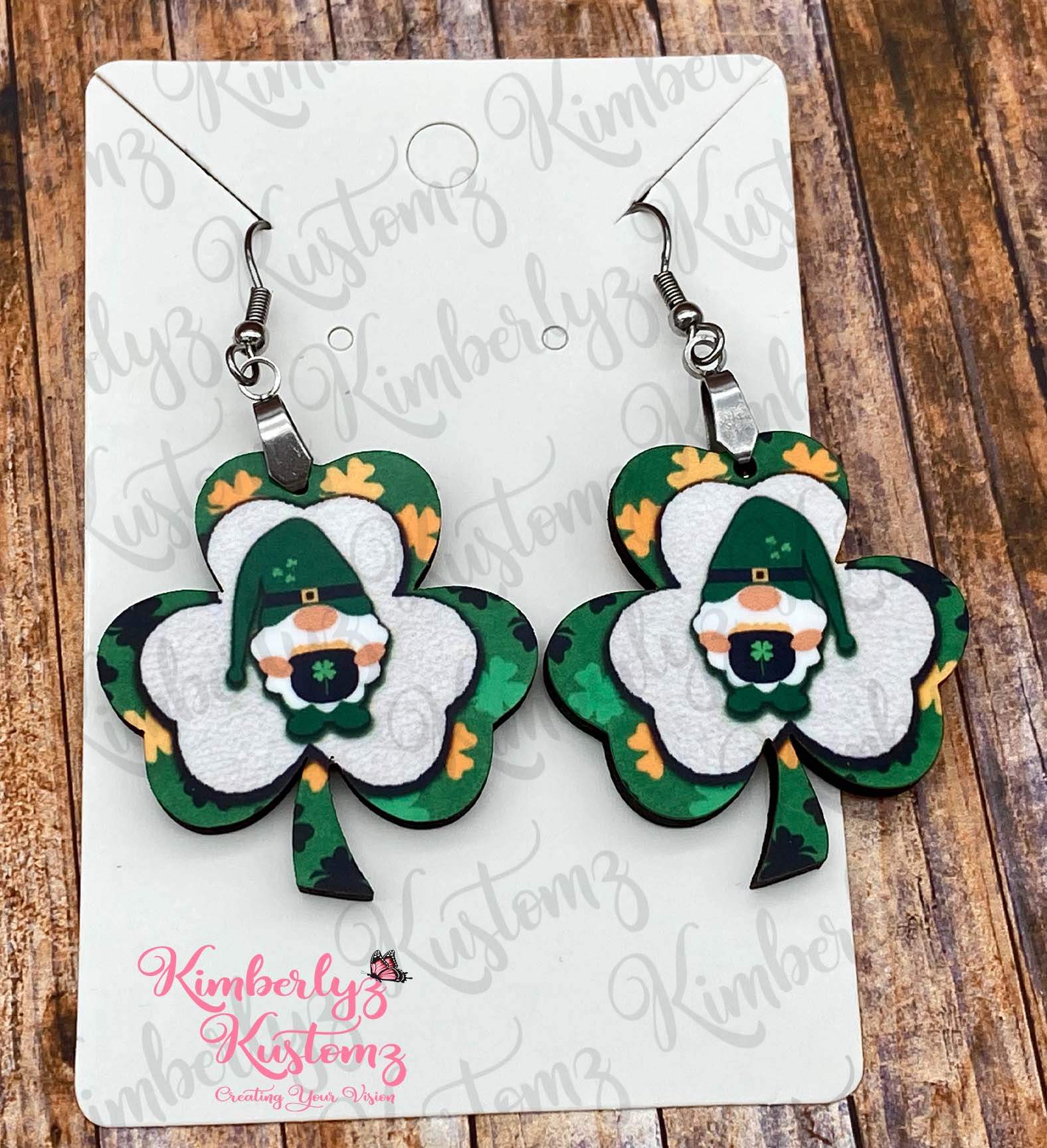 Saint Patrick's Day Clover Earrings – Kimberlyz Kustomz