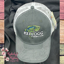 Load image into Gallery viewer, Snapback Cap with Embroidered Kellogg Fishing Club Logo