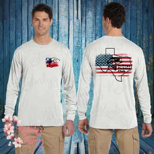 JERZEES DRI-POWER® SPORT Long-Sleeve T-Shirt with Kellogg Fishing Club Logo