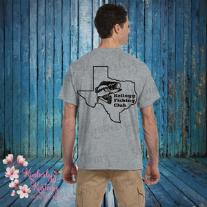 Kellogg Fishing Club ~ short sleeve gray t-shirt