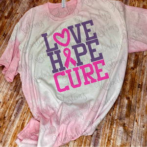 Breast Cancer Awareness T-shirt - Distressed Pink