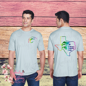 Men's Cool & Dry Sport Performance Interlock T-Shirt with Kellogg Fishing Club Logo