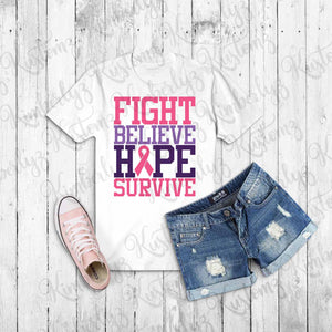 Breast Cancer Awareness T-shirt - White